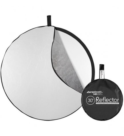 Réflecteur WESTCOTT pliant 76 cm - "5 en 1" ( DORE / ARGENT / BLANC / NOIR / DIFFUSEUR )