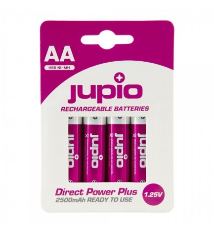 JUPIO PILE RECHARGEABLE AA X4 DIRECT POWER