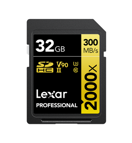 Carte SD 32 GO LEXAR 2000x /// 300 mb/s