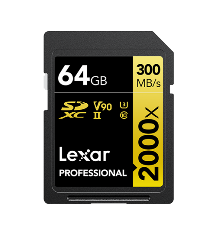 Carte SD 64 GO LEXAR 2000x /// 300 mb/s