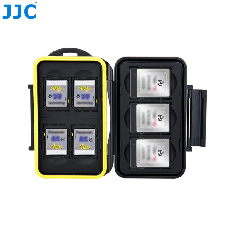 JJC Boite de rangement étanche cartes mémoire pour 3 cartes XQD /CFExpress et 4 cartes SD