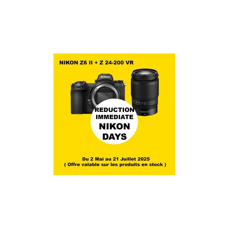 NIKON Z6 II + Z 24-200 LA BOUTIQUE PHOTO NIKON LBPN.FR