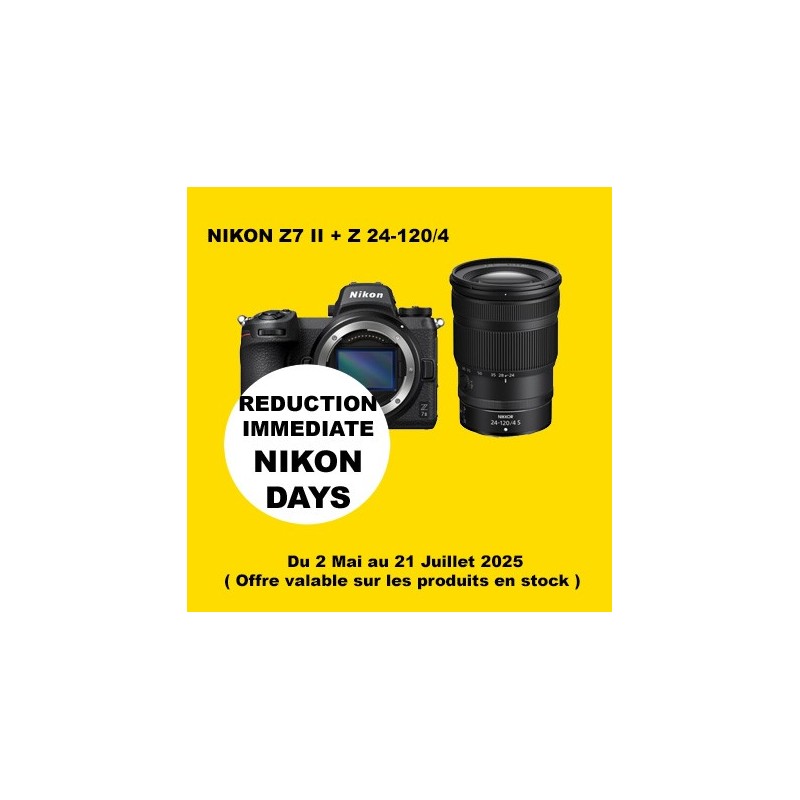 NIKON Z7 II + Z 24-120 NIKON PARIS REVENDEUR MAGASIN PRO PREMIUM
