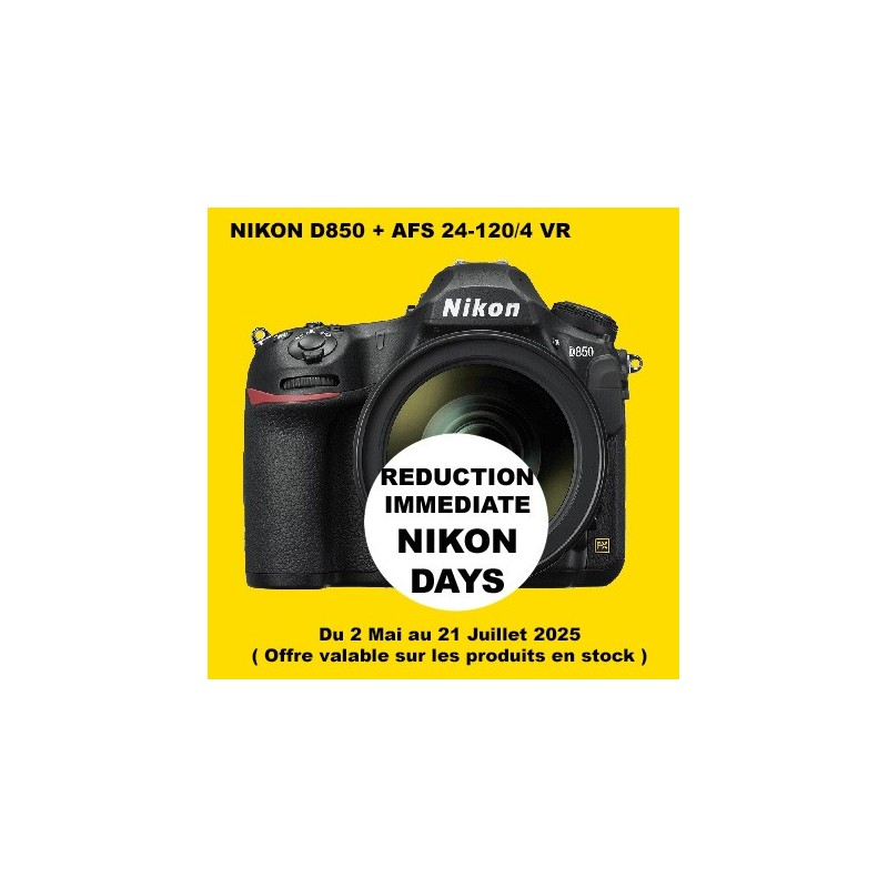 NIKON D850 + AFS 24-120/4 VR LA BOUTIQUE PHOTO NIKON LBPN.FR
