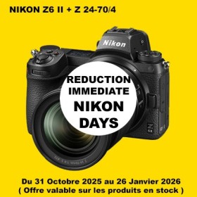 NIKON Z6 II + Z 24-70/4 NIKON Z6 II + Z 24-70/4 LA BOUTIQUE PHOTO NIKON LBPN.FR OFFICIEL