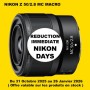 NIKON Z 50/2.8 SHOP BOUTIQUE NIKON PARIS FRANCE