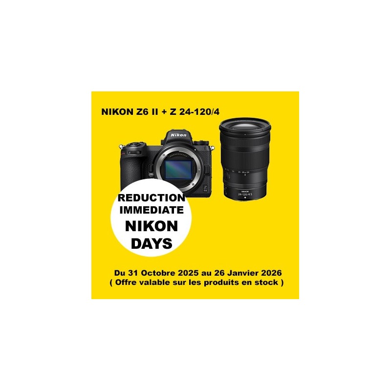 NIKON Z6 II + Z 24-120 LA BOUTIQUE PHOTO NIKON LBPN.FR OFFICIEL