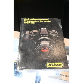 NIKON PROGRAMME DE VENTE 1987-88 VERKAUFSPROGRAMM - FRANÇAIS-ALLEMAND FRANZÖSISCH-DEUTSCH