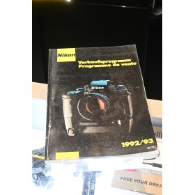 NIKON PROGRAMME DE VENTE 1992-93 VERKAUFSPROGRAMM - FRANÇAIS-ALLEMAND FRANZÖSISCH-DEUTSCH