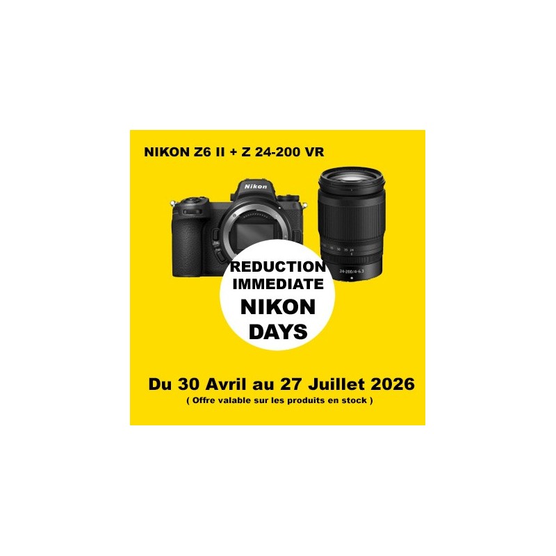 NIKON Z6 II + Z 24-200 LA BOUTIQUE PHOTO NIKON LBPN.FR