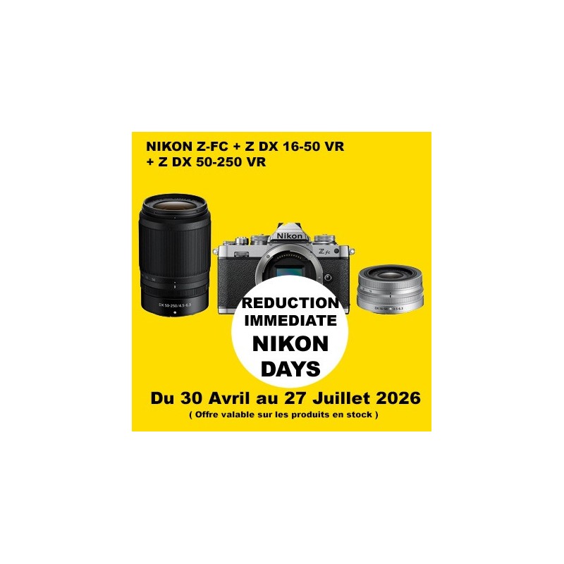 NIKON ZFC + Z DX 16-50 + Z DX 50-250 LA BOUTIQUE PHOTO NIKON LBPN.FR