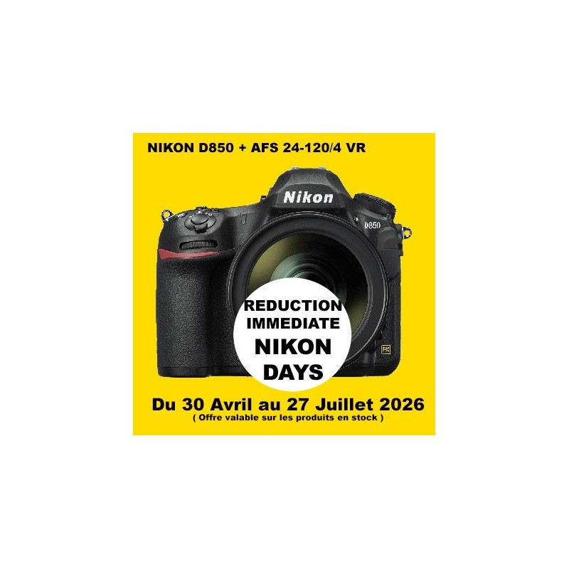 NIKON D850 + AFS 24-120/4 VR LA BOUTIQUE PHOTO NIKON LBPN.FR