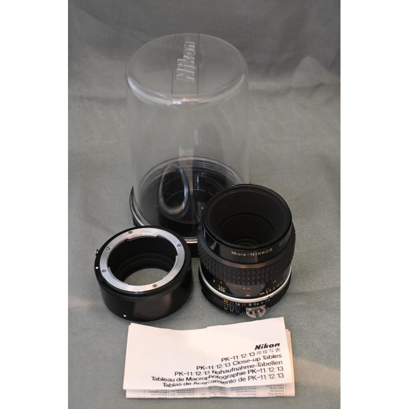 NIKON AIS 55/2.8 MACRO + PK-13 + CLOCHE