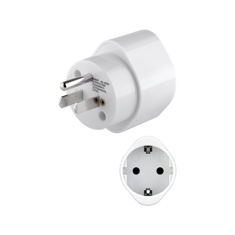 ADAPTATEUR DE VOYAGE EUROPE à US / JAPON ( 3 BROCHES)