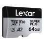 Carte micro-SD 064 GO LEXAR V30 SILVER