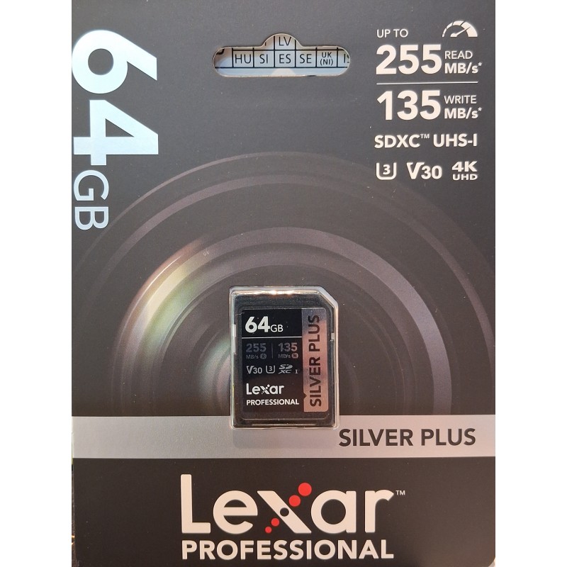 SD 64GO V30 PRODUIT LEXAR OFFICIEL PARIS FRANCE  SHOP BOUTIQUE NIKON