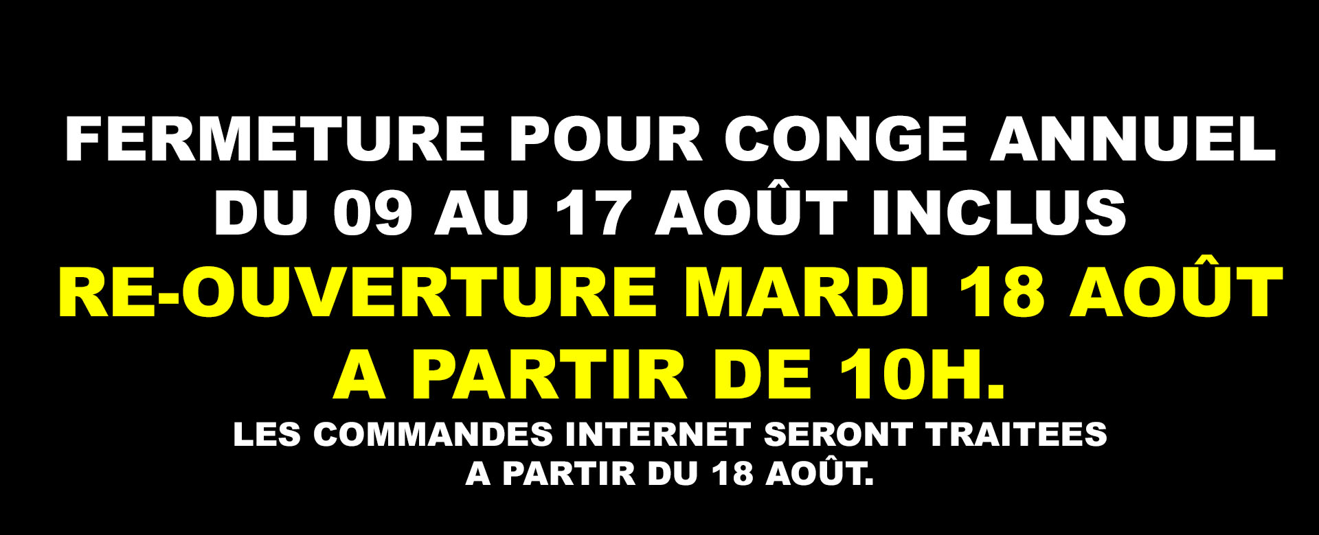 CONGE ANNUEL 2026 